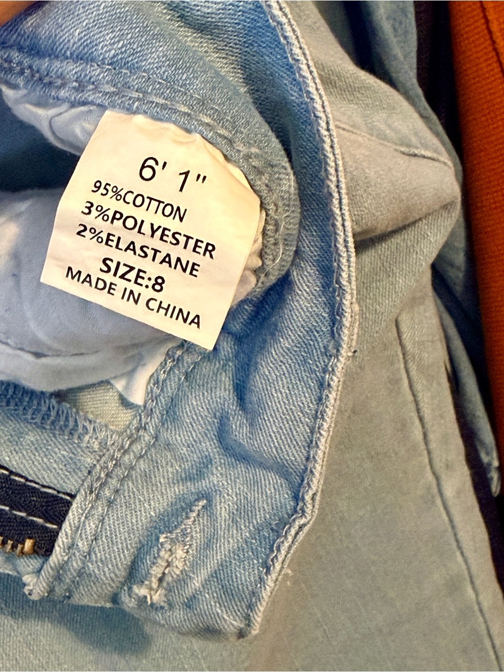 Tall 6’1” Club | Flare Leg Jeans | Light Wash | Size 8 Tall | 38" Inseam - Picture 4 of 8